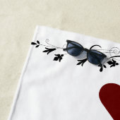 Serviette De Plage Custom modern love 4 photo collage pour couples (En situation)