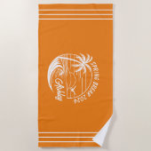 Serviette De Plage Custom Spring Break Girls Trip Cute Beach Fun (Devant)