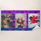 Serviette De Plage Custom Three Photo Personalized Picture Film (Devant)