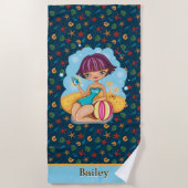 Serviette de plage Customisée pour enfants (Devant)