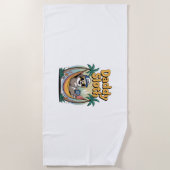 Serviette De Plage Cut Daddy Sloth Père (Devant)