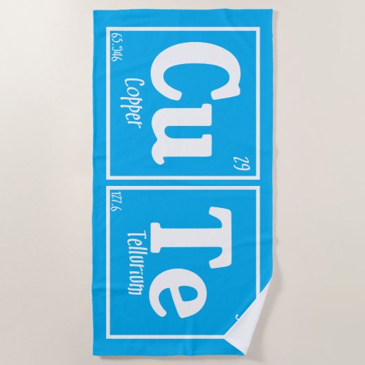 Serviette De Plage Cute (Devant)