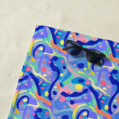 Serviette De Plage Cute Abstrait Pastel Neon Motif répétitif (En situation)