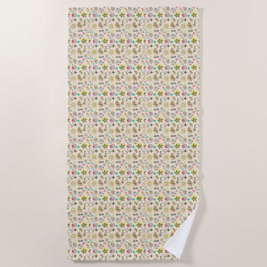 Serviette De Plage Cute beach pattern (Devant)