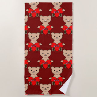 Serviette De Plage Cute Bear Beach Towel