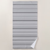 Serviette De Plage Cute black white stripes (Devant)