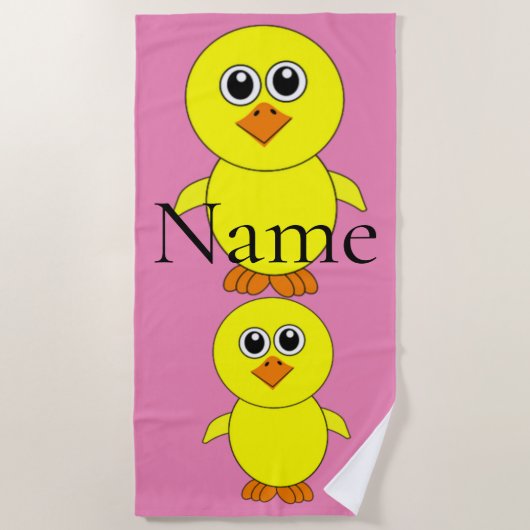 Serviette De Plage Cute Chick Thunder_Cove (Devant)