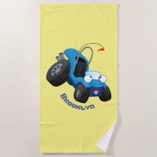 Serviette De Plage Cute dune buggy off road vehicle cartoon