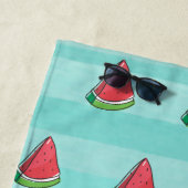 Serviette De Plage Cute Girly Watermelon Ombre - Personnalisé (En situation)