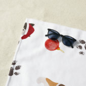 Serviette De Plage Cute Holiday Cat Pattern (En situation)