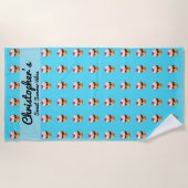 Serviette De Plage Cute Ice Cream Heart Beach Towel (Devant)