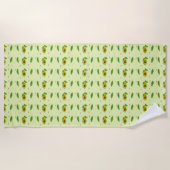 Serviette De Plage Cute kawaii avocado (Devant)