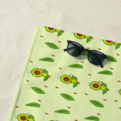 Serviette De Plage Cute kawaii avocado (En situation)