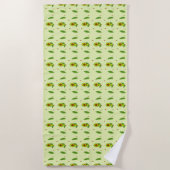 Serviette De Plage Cute kawaii avocado (Devant)