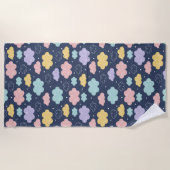 Serviette De Plage Cute Kawaii Cloud Motif Beach Towne (Devant)