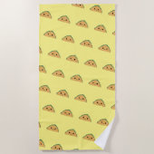 Serviette De Plage Cute Kawaii Taco Motif (Devant)
