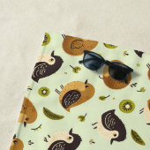 Serviette De Plage Cute Kiwi Birds Motif (En situation)