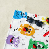 Serviette De Plage Cute Little Monsters (En situation)