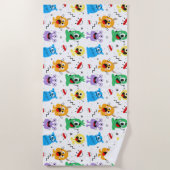 Serviette De Plage Cute Little Monsters (Devant)