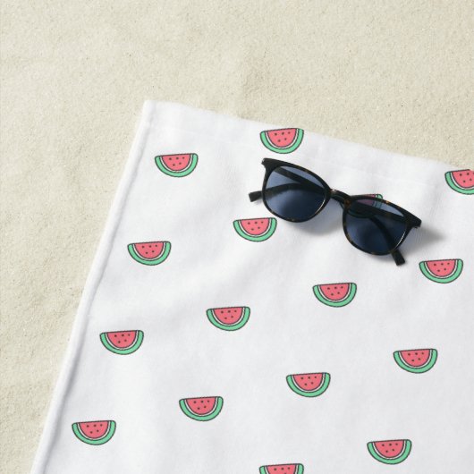 Serviette De Plage Cute Little Water Melon Motif (En situation)