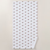 Serviette De Plage Cute Little Water Melon Motif (Devant)
