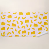 Serviette de plage Cute Mac et Cheese (Devant)
