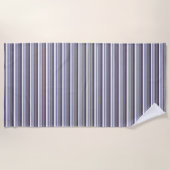 Serviette De Plage Cute modern gray blue stripes (Devant)