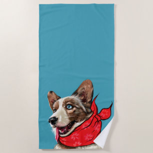 Serviette De Plage Cute Pembroke Welsh Corgi