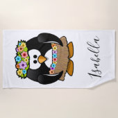 Serviette De Plage Cute Penguin (Devant)