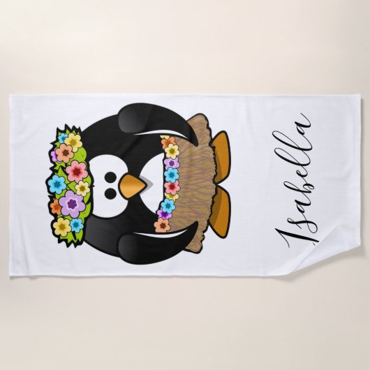 Serviette De Plage Cute Penguin (Devant)