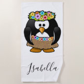 Serviette De Plage Cute Penguin (Devant)