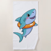 Serviette De Plage Cute Shark Baby With Float | Kids (Devant)