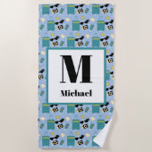 Serviette De Plage Cute Summer Vacation Elements Beach Towel (Devant)