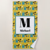 Serviette De Plage Cute Summer Vacation Elements Beach Towel (Devant)