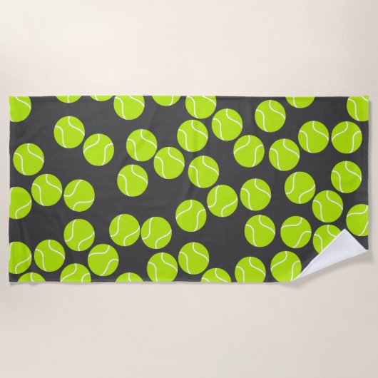Serviette De Plage Cute Tennis Beach (Devant)