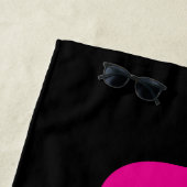 Serviette De Plage Cute Tennis LOVE -    (En situation)