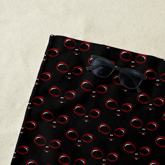 Serviette De Plage Cute ufo face monster  (En situation)