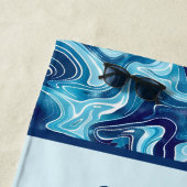 Serviette De Plage Cute unisex enfants océan poisson ajouter nom (En situation)