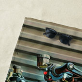 Serviette De Plage Cycle moteur (En situation)