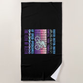 Serviette De Plage Cyclisme plus rapide (Devant)