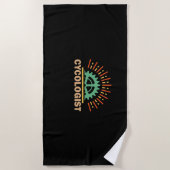 Serviette De Plage Cycologiste (Devant)