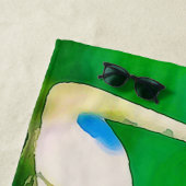Serviette De Plage Cygnes au lac Balaton – triptyque (En situation)