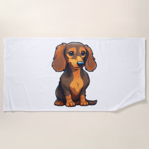 Serviette De Plage Dachshund 3