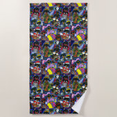 Serviette De Plage Dachshund Cartoons (Devant)