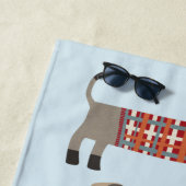 Serviette De Plage Dachshund Chien Saucisse (En situation)