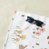 Serviette De Plage Dachshund Lover Weiner Chien Saucisse Chien Fleur  (En situation)