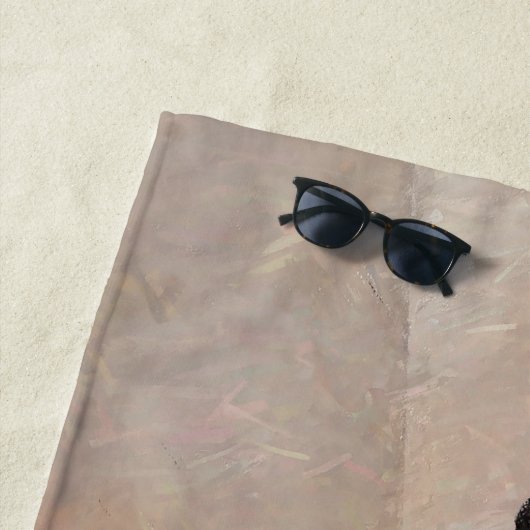 Serviette De Plage Dachshund (Smooth) Peinture - Art Chien original (En situation)