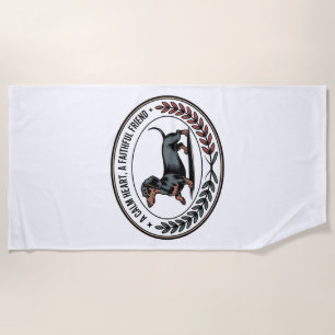 Serviette De Plage Dachshund Un cœur calme, un ami fidèle