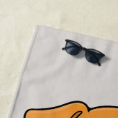 Serviette De Plage Dactylographie de la plage pour chiens splendides (En situation)