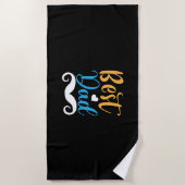 Serviette De Plage Daddy Gift Best Papa (Devant)